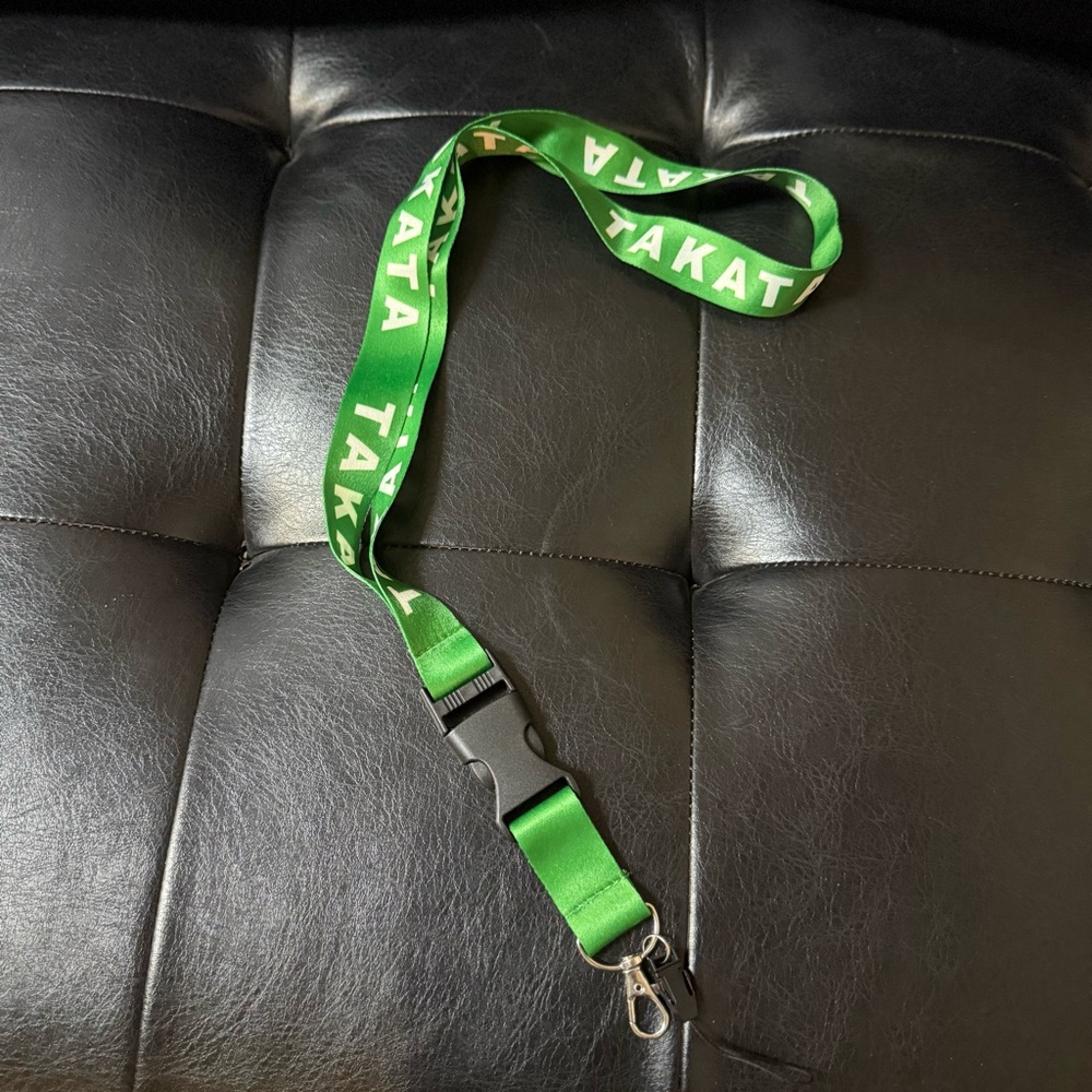Green Takata JDM Lanyard with Clip